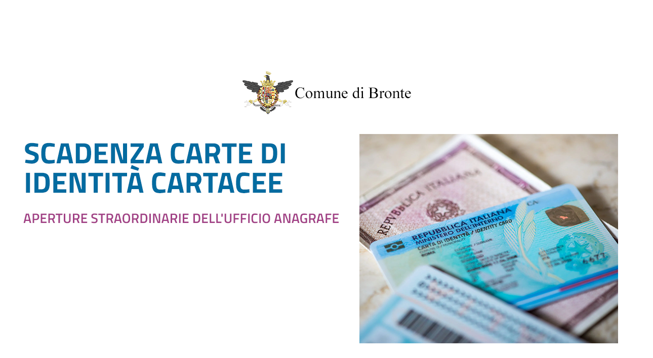 ANTEPRIMA BRONTE 2026 open day carte identità