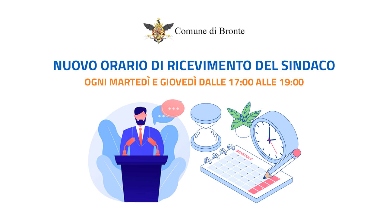 Cover Bronte orari del Sindaco